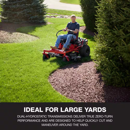 Mustang 42 In. 22 HP V-Twin Kohler 7000 Series Engine Dual Hydrostatic Drive Gas Zero Turn Riding Lawn Mower