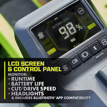 80V HP Brushless 54 In. Battery Electric Cordless Zero Turn Riding Mower (3) 80V Batteries (4) 40V Batteries and Charger