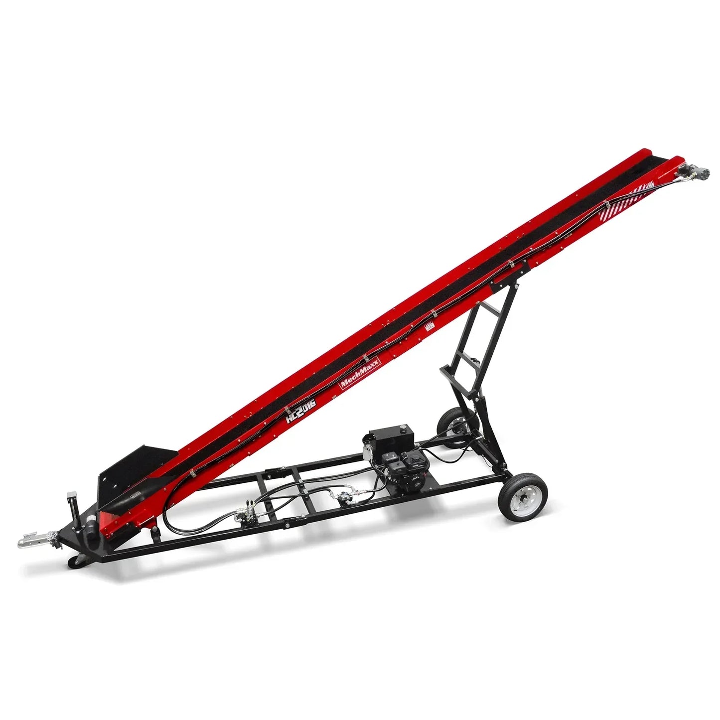 Firewood Conveyor, 7HP 212cc Gasoline Powered Max. 124" Lift Height, 236'' Length, 16" Width, HC2016