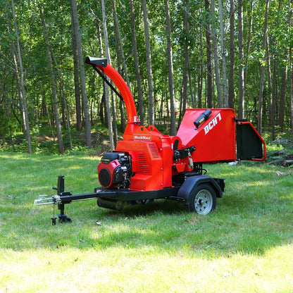 HONDA GX690 22HP 688cc Twin Cylinder Gasoline Engine Powered 7” Hydraulic Feeding Wood Chipper, DCH7
