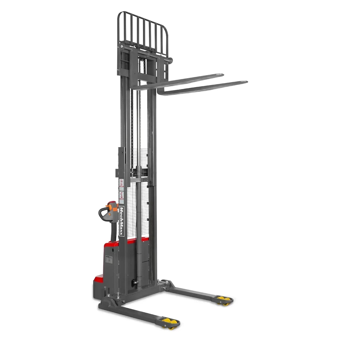 3300lbs Lithium-ion Electric Straddle Stacker, 98" Lift, Adjustable Legs & Forks, F33-98S