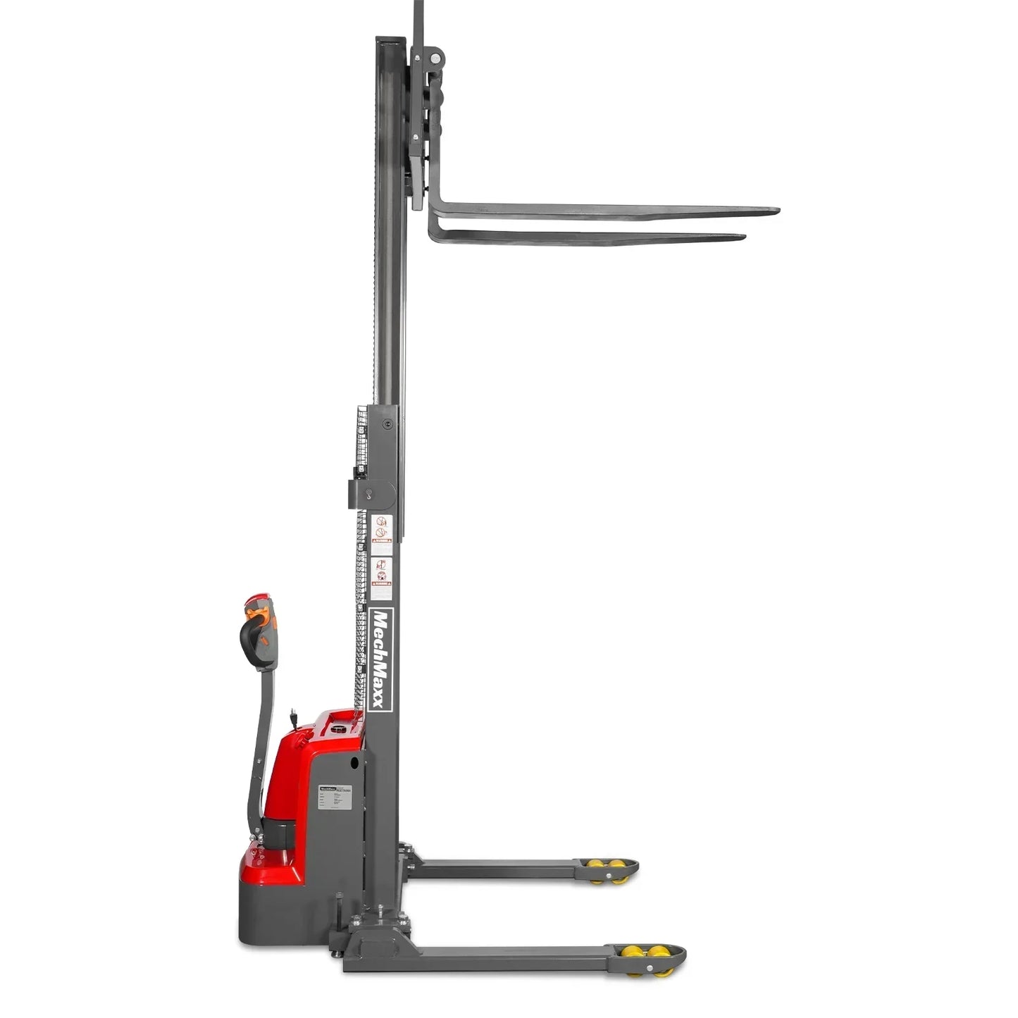 3300lbs Lithium-ion Electric Straddle Stacker, 98" Lift, Adjustable Legs & Forks, F33-98S