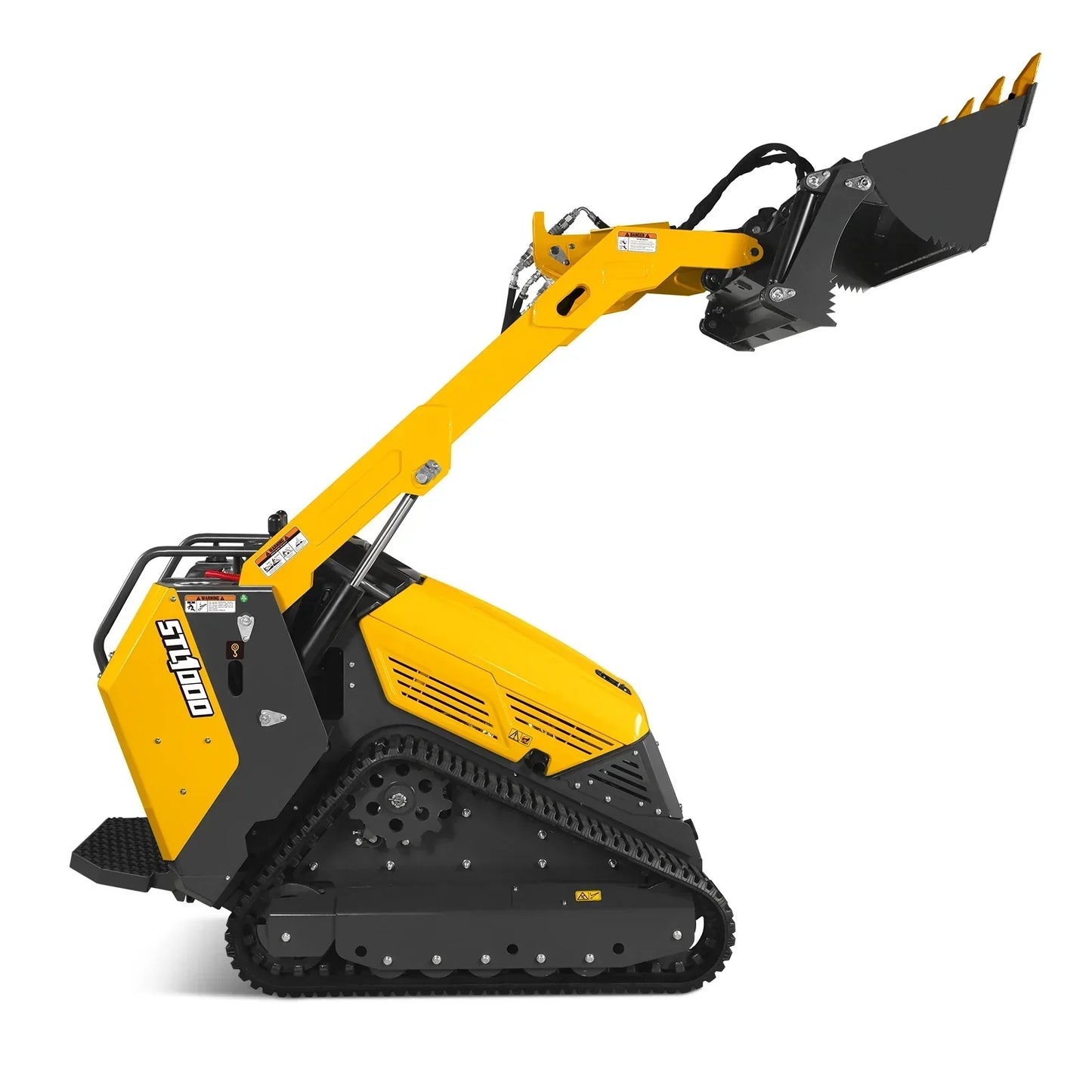 Mini Skid Steer Stand On Compact Track Loader ( 4 in 1 bucket included ) with 25HP KUBOTA D1105 Diesel Engine, Common Industry Interface (CII), CROBA  STL1000