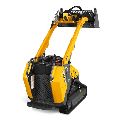 Mini Skid Steer Stand On Compact Track Loader ( 4 in 1 bucket included ) with 25HP KUBOTA D1105 Diesel Engine, Common Industry Interface (CII), CROBA  STL1000