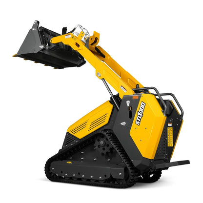 Mini Skid Steer Stand On Compact Track Loader ( 4 in 1 bucket included ) with 25HP KUBOTA D1105 Diesel Engine, Common Industry Interface (CII), CROBA  STL1000