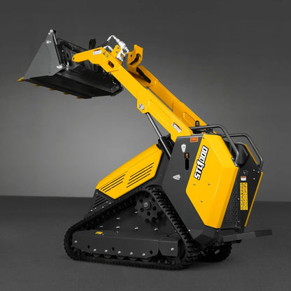 Mini Skid Steer Stand On Compact Track Loader ( 4 in 1 bucket included ) with 25HP KUBOTA D1105 Diesel Engine, Common Industry Interface (CII), CROBA  STL1000