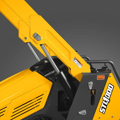 Mini Skid Steer Stand On Compact Track Loader ( 4 in 1 bucket included ) with 25HP KUBOTA D1105 Diesel Engine, Common Industry Interface (CII), CROBA  STL1000