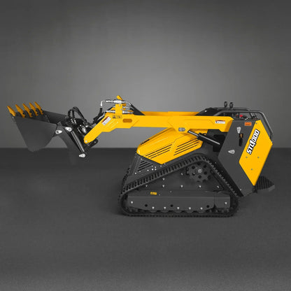 Mini Skid Steer Stand On Compact Track Loader ( 4 in 1 bucket included ) with 25HP KUBOTA D1105 Diesel Engine, Common Industry Interface (CII), CROBA  STL1000