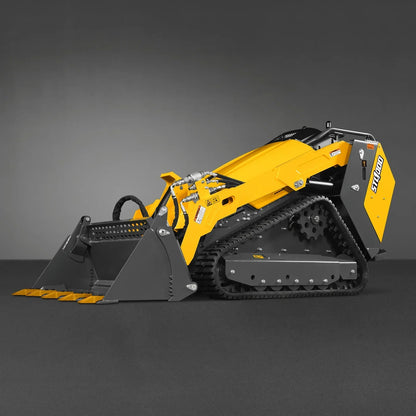 Mini Skid Steer Stand On Compact Track Loader ( 4 in 1 bucket included ) with 25HP KUBOTA D1105 Diesel Engine, Common Industry Interface (CII), CROBA  STL1000