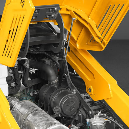 Mini Skid Steer Stand On Compact Track Loader ( 4 in 1 bucket included ) with 25HP KUBOTA D1105 Diesel Engine, Common Industry Interface (CII), CROBA  STL1000