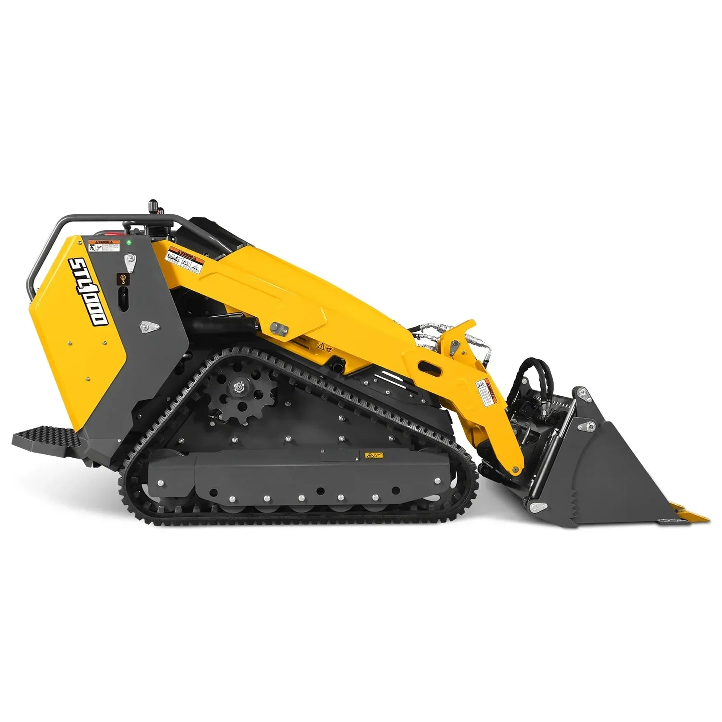 Mini Skid Steer Stand On Compact Track Loader ( 4 in 1 bucket included ) with 25HP KUBOTA D1105 Diesel Engine, Common Industry Interface (CII), CROBA  STL1000