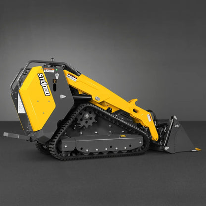 Mini Skid Steer Stand On Compact Track Loader ( 4 in 1 bucket included ) with 25HP KUBOTA D1105 Diesel Engine, Common Industry Interface (CII), CROBA  STL1000