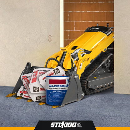 Mini Skid Steer Stand On Compact Track Loader ( 4 in 1 bucket included ) with 25HP KUBOTA D1105 Diesel Engine, Common Industry Interface (CII), CROBA  STL1000