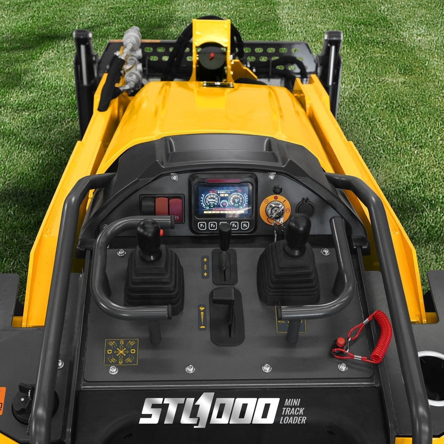 Mini Skid Steer Stand On Compact Track Loader ( 4 in 1 bucket included ) with 25HP KUBOTA D1105 Diesel Engine, Common Industry Interface (CII), CROBA  STL1000