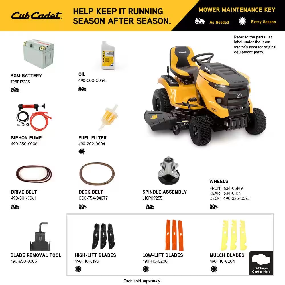 XT1 Enduro LT 50 In. Fabricated Deck 24 HP V-Twin Kohler 7000 Series Engine Hydrostatic Drive Gas Riding Lawn Tractor