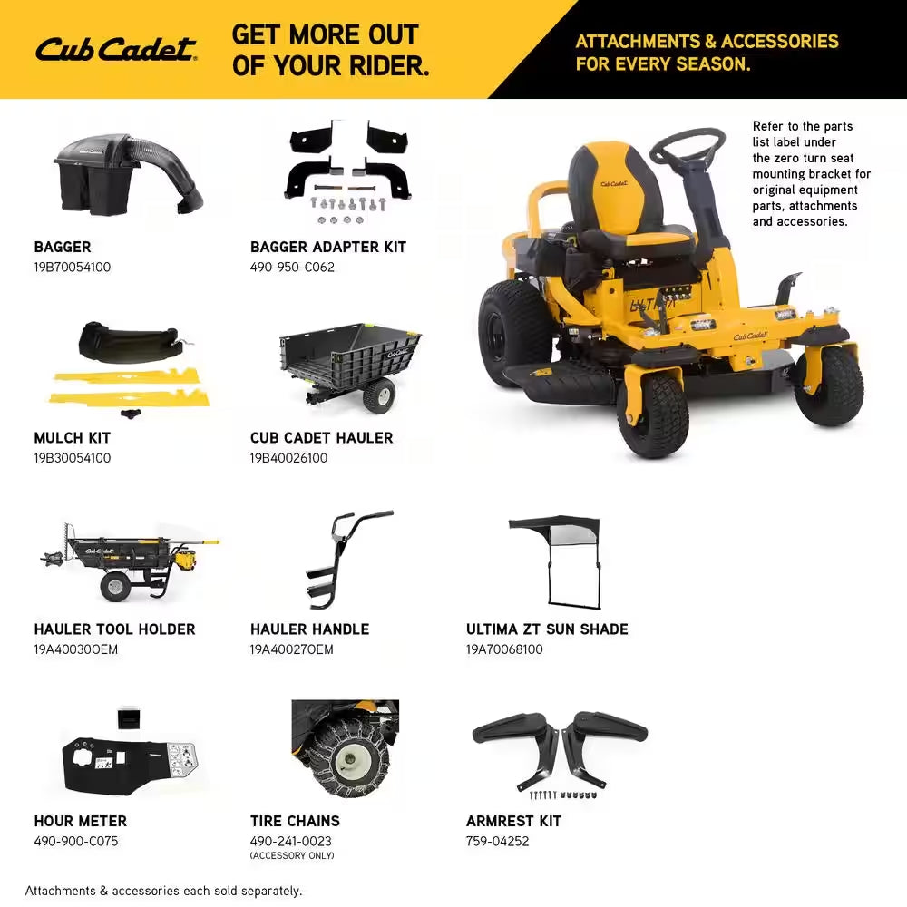 Ultima ZTS1 42 In. Fabricated Deck 22HP V-Twin Kohler 7000 Series Engine Dual Hydro Drive Gas Zero Turn Riding Mower