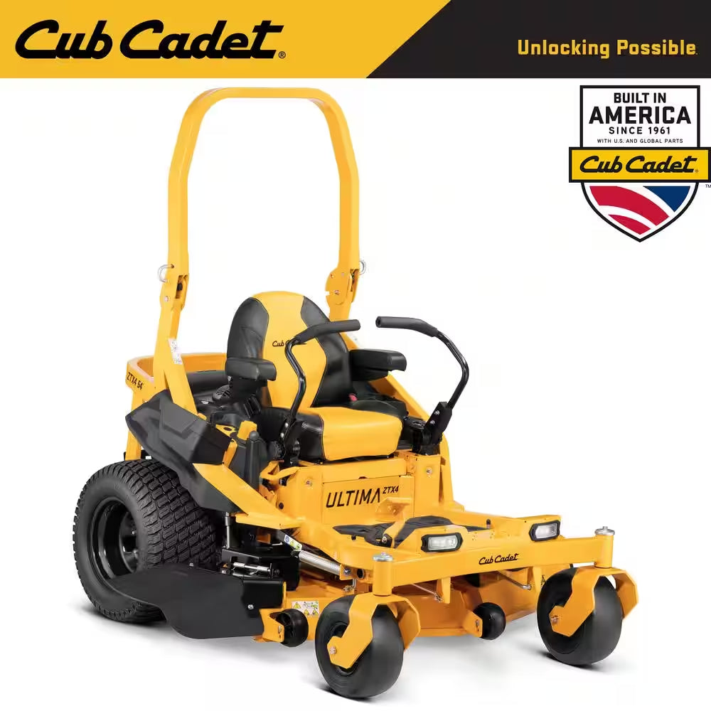 Ultima ZTX4 60 In. Fabricated Deck 24 HP V-Twin Kohler 7000 Pro Series Engine Zero Turn Mower with Roll over Protection