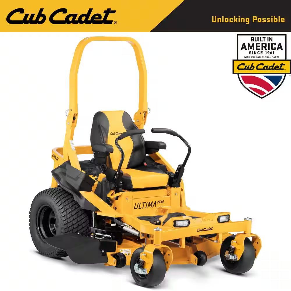 Ultima ZTX5 60 In. Fab Deck 24 HP V-Twin Kawasaki Zero Turn Mower with Roll over Protection and Front Wheel Suspension